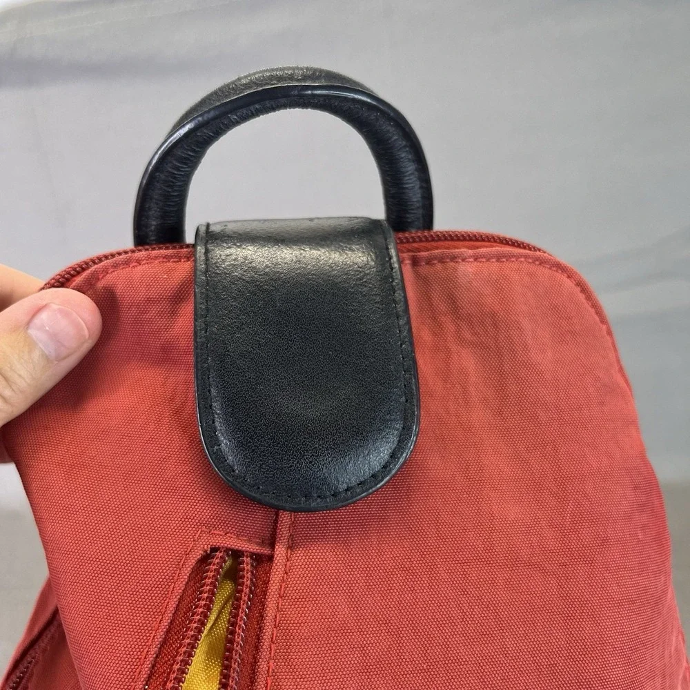 Baggallini Metro Convertible Backpack Nylon Rusty Red